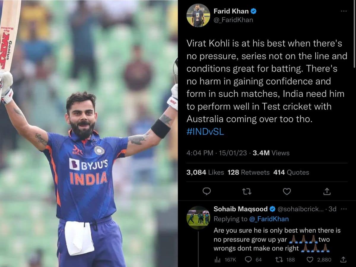 Grow Up Yar: Pakistani Batter Slams Journalist After He Tries To Troll Virat Kohli